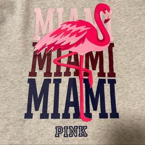 PINK Miami Flamingo Full Zip Hoodie Size Small